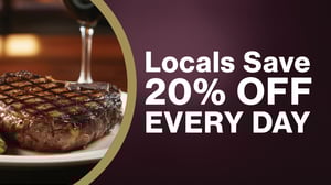 web banner ad for Locals Save 20% Off Everyday at Grand Sierra Resort