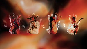 Image of the band, Kaleo. Each member is silhouetted by a hand shape.