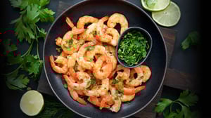 image of a dish of shrimp for Shrimp Buffet