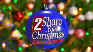 Image of Christmas ornament with text Share Your Christmas.