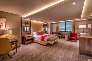 Photo of second bedroom in the Diplomat Suite at Grand Sierra Resort in Reno, Nevada.