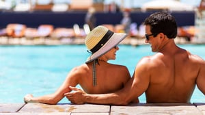 Photo of couple relaxing in The Pool at GSR.