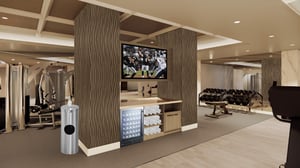 Rendered remodel for the 2026 Fitness Center, image 2.