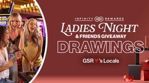 web banner ad for Ladies Night & Friends Giveaway Drawings
