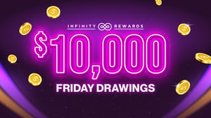 Promotion for $10,000 Friday Drawings.