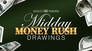 Promotion for the Midday Money Rush Drawings